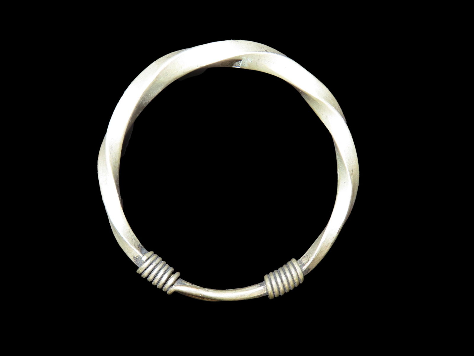 Asia Silver Bracelet With Unique Design Stamped: Asia Silver Bracelet With Unique Design Stamped