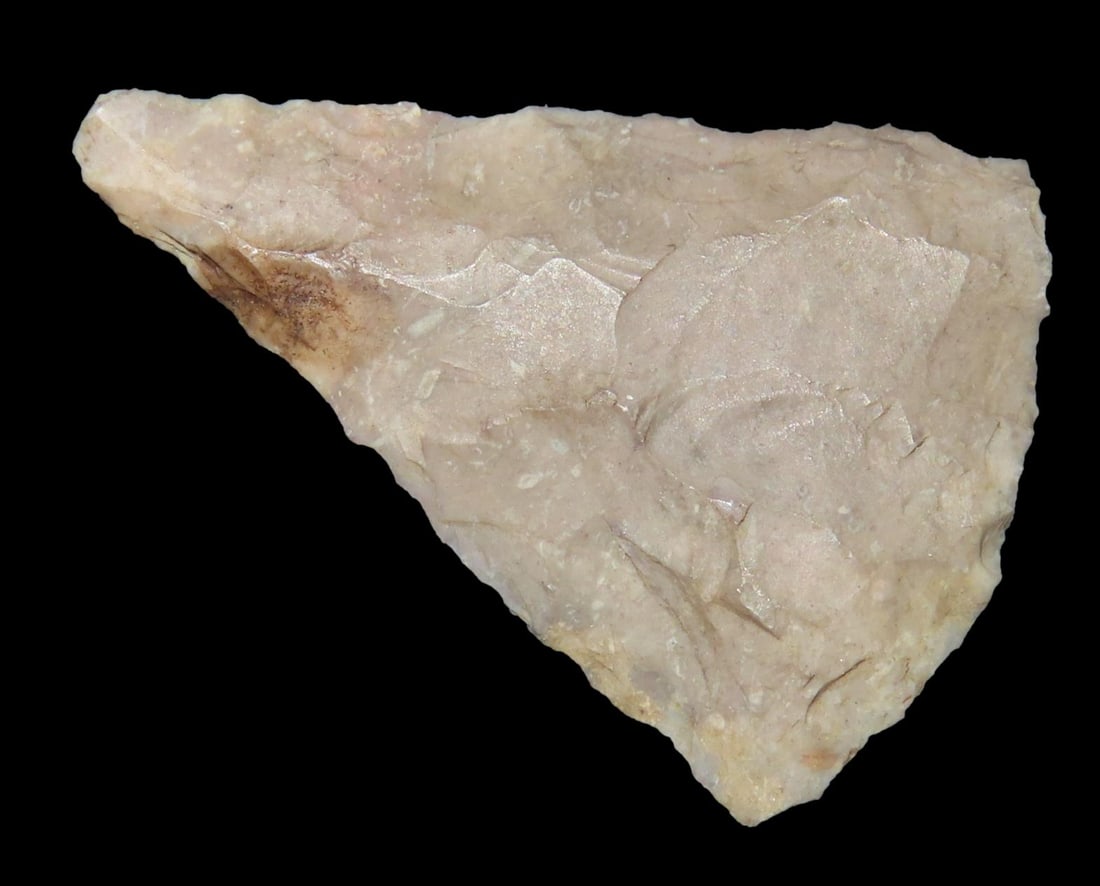 1 1/16" Fort Ancient Pt., found in in 1929 near Ashland, Boyd Co., Kentucky, Ex Jeff Thompson (1 of 5)