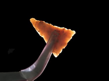 7/8" Fort Ancient Pt., found in in 1929 near Ashland, Boyd Co., Kentucky, Ex Jeff Thompson