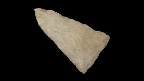 1 3/8" Fort Ancient Pt., found in in 1929 near Ashland, Boyd Co., Kentucky, Ex Jeff Thompson