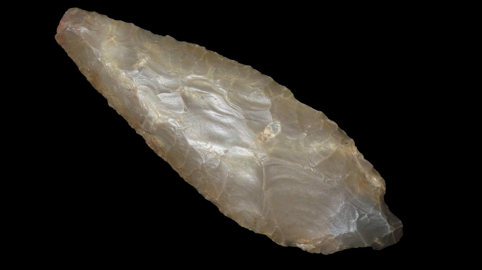 4 1/2" Paleo Ovoid Knife, found in Missouri, Ex Jeff Thompson Collection (1 of 4)