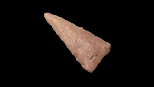 1 1/8" Fort Ancient Pt., found in in 1929 near Ashland, Boyd Co., Kentucky, Ex Jeff Thompson