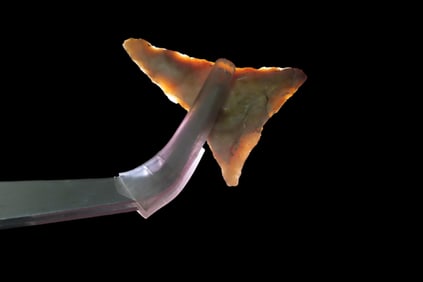 1 1/8" Fort Ancient Pt., found in in 1929 near Ashland, Boyd Co., Kentucky, Ex Jeff Thompson