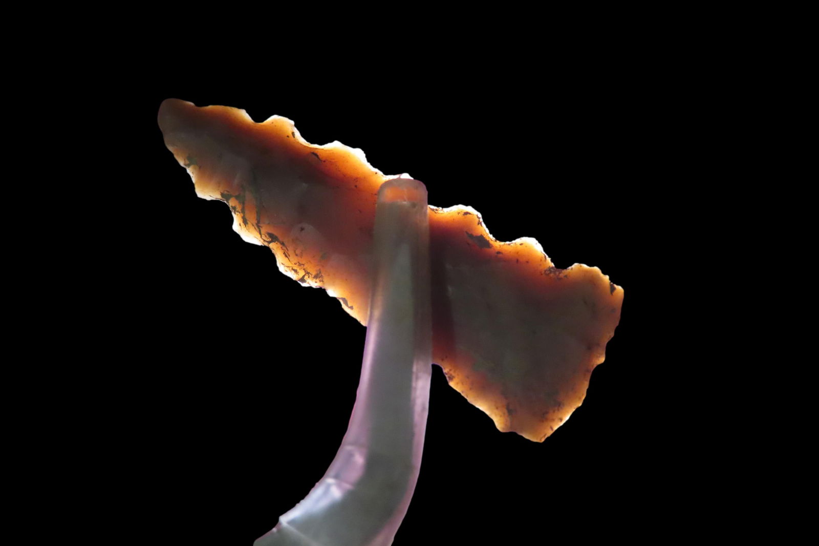 1 1/2" Fort Ancient Pt., Found in 1929 near Ashland, Boyd Co., Kentucky, Ex Jeff Thompson Collection (1 of 5)