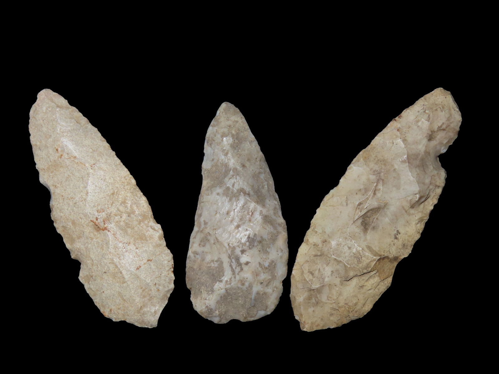 Group of 3 Leaf Blades found in the Midwest, Ex Jeff Thompson Collection (1 of 5)