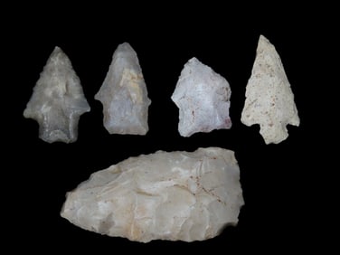 Group of 5 Pts found in Florida and Georgia, Ex Jeff Thompson Collection