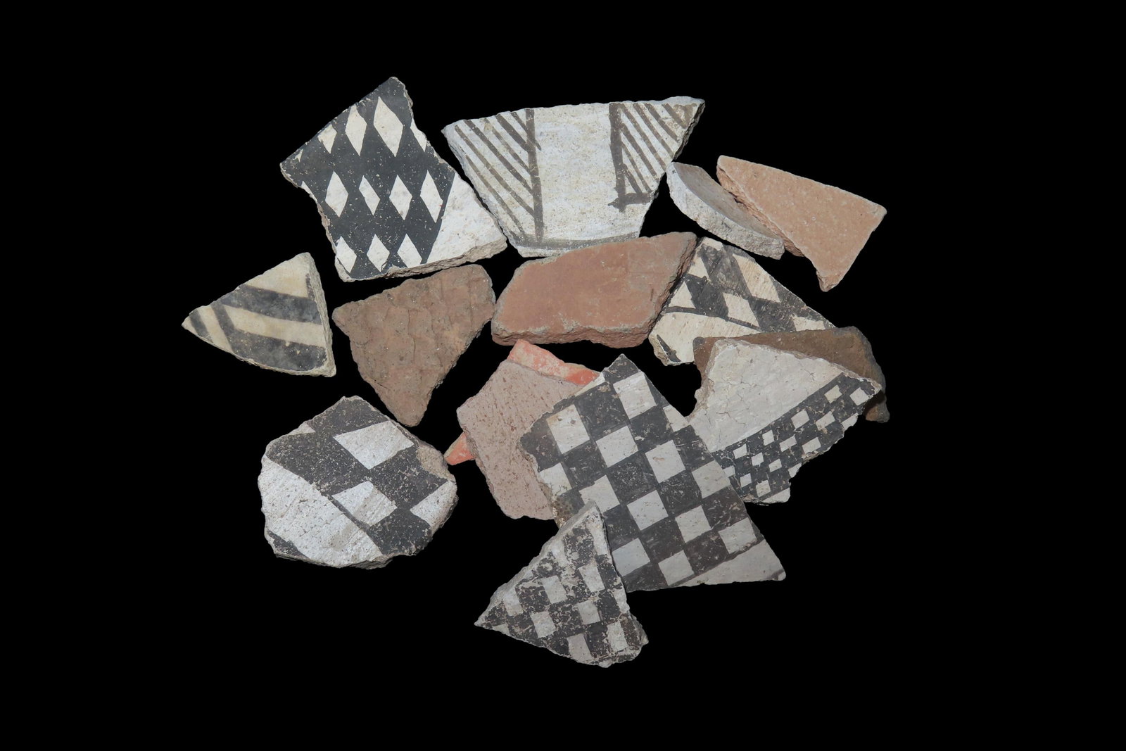 Collection of Southwest Pottery Shards: Collection of Southwest Pottery Shards