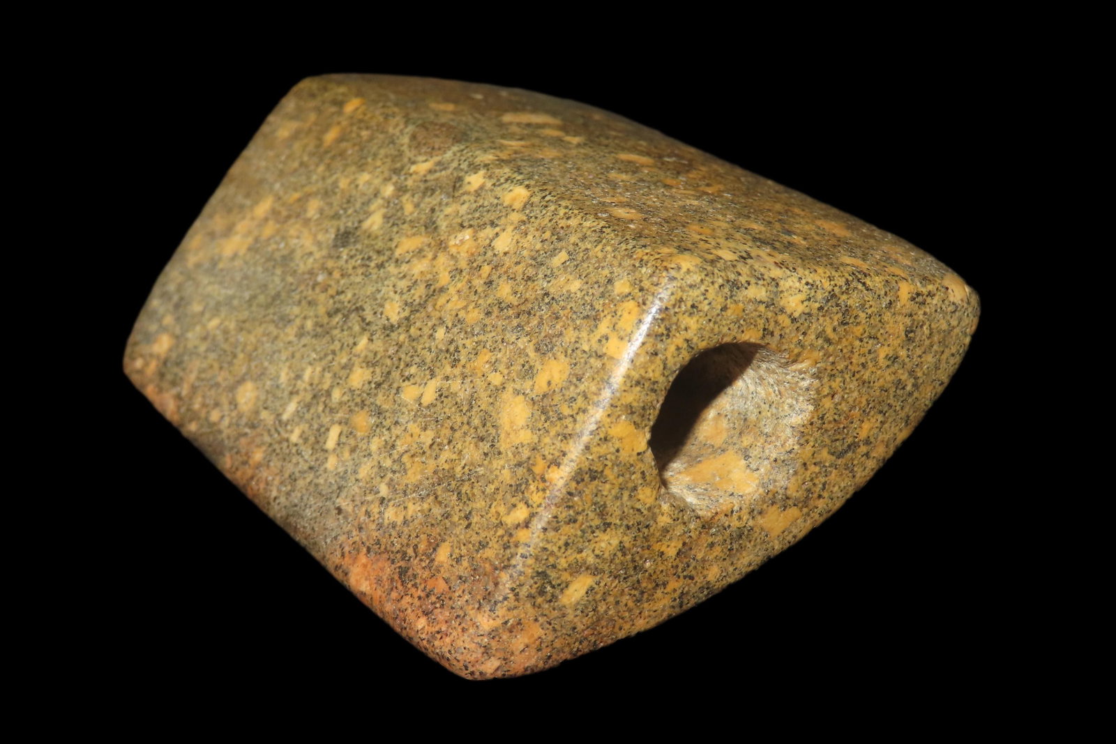 2 3/16' x 1 3/16' Triangular Bannerstone, Putty COA, Porphyry, St Charles County Missouri (1 of 12)