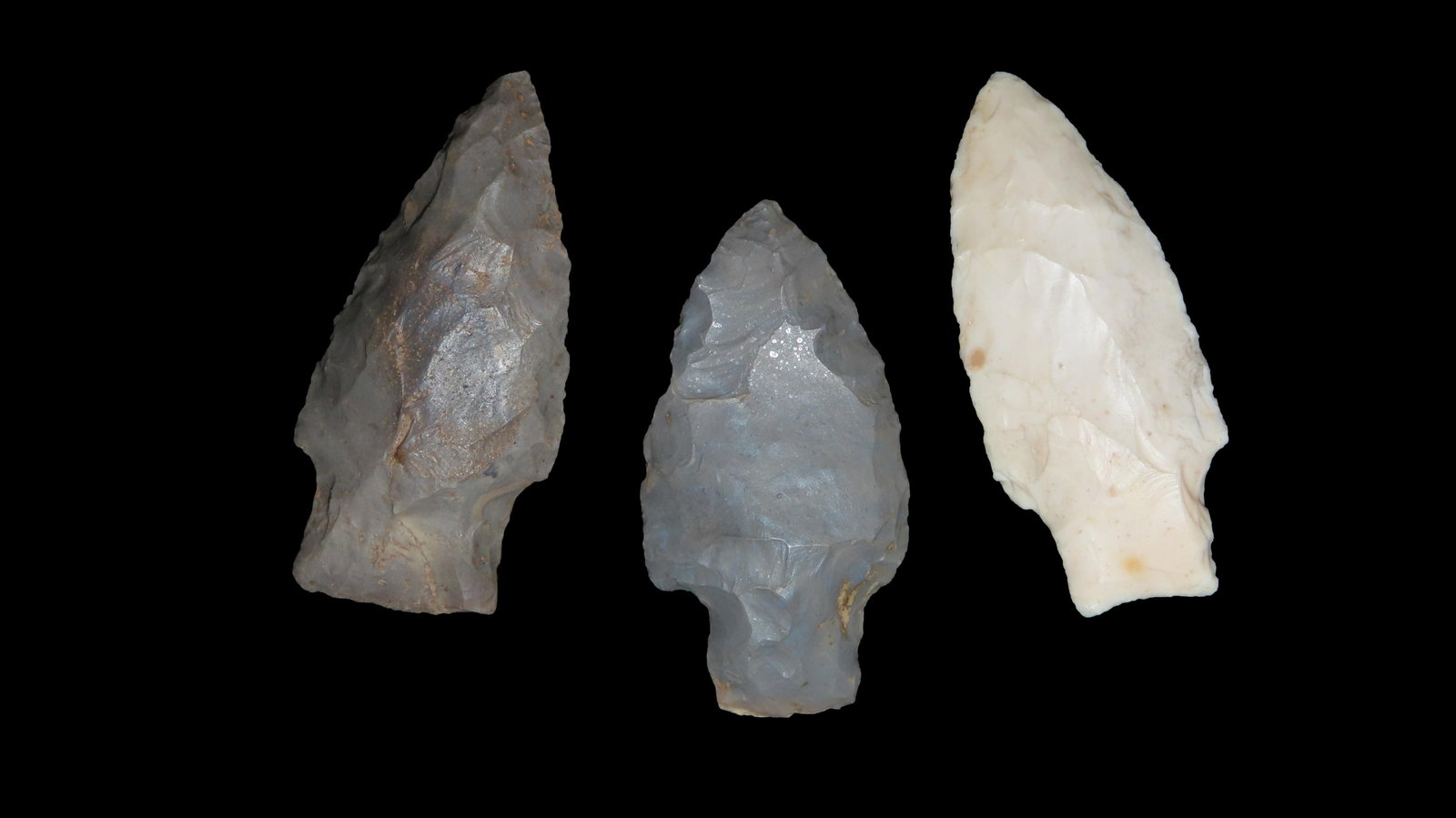 Lot of 3 Columbia Pts, 2000-1000 BP, For Identification Reference Overstreet 12th Edition Pg. 257 (1 of 7)