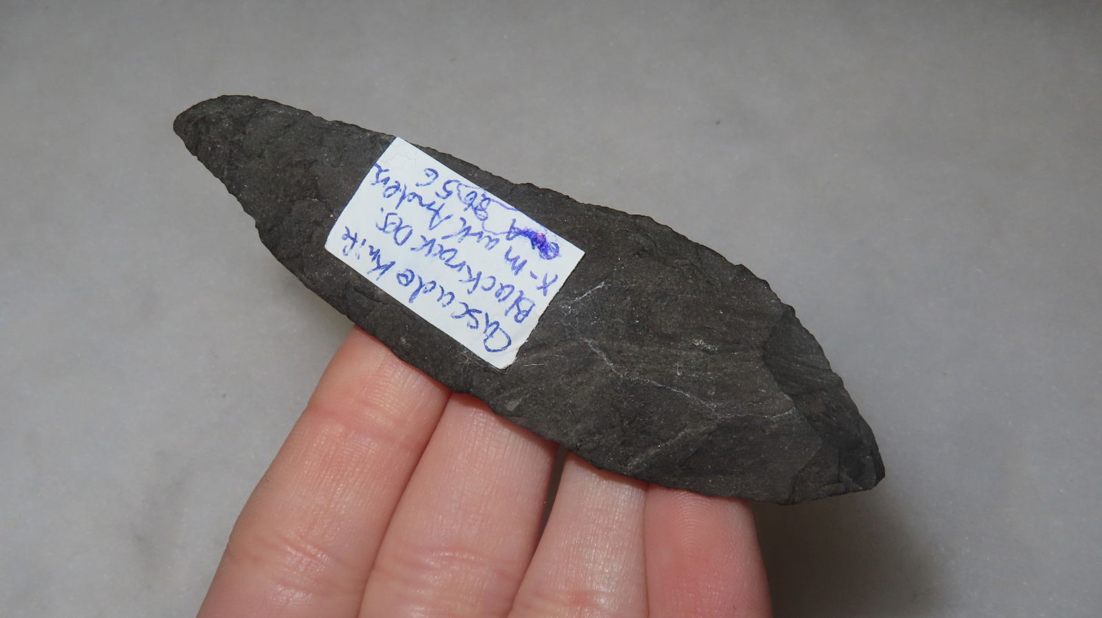 3 1/2' Cascade Knife, From Black Rock, Oregon, Ex. Mark Anders: 3 1/2" Cascade Knife, From Black Rock, Oregon, Ex. Mark Anders