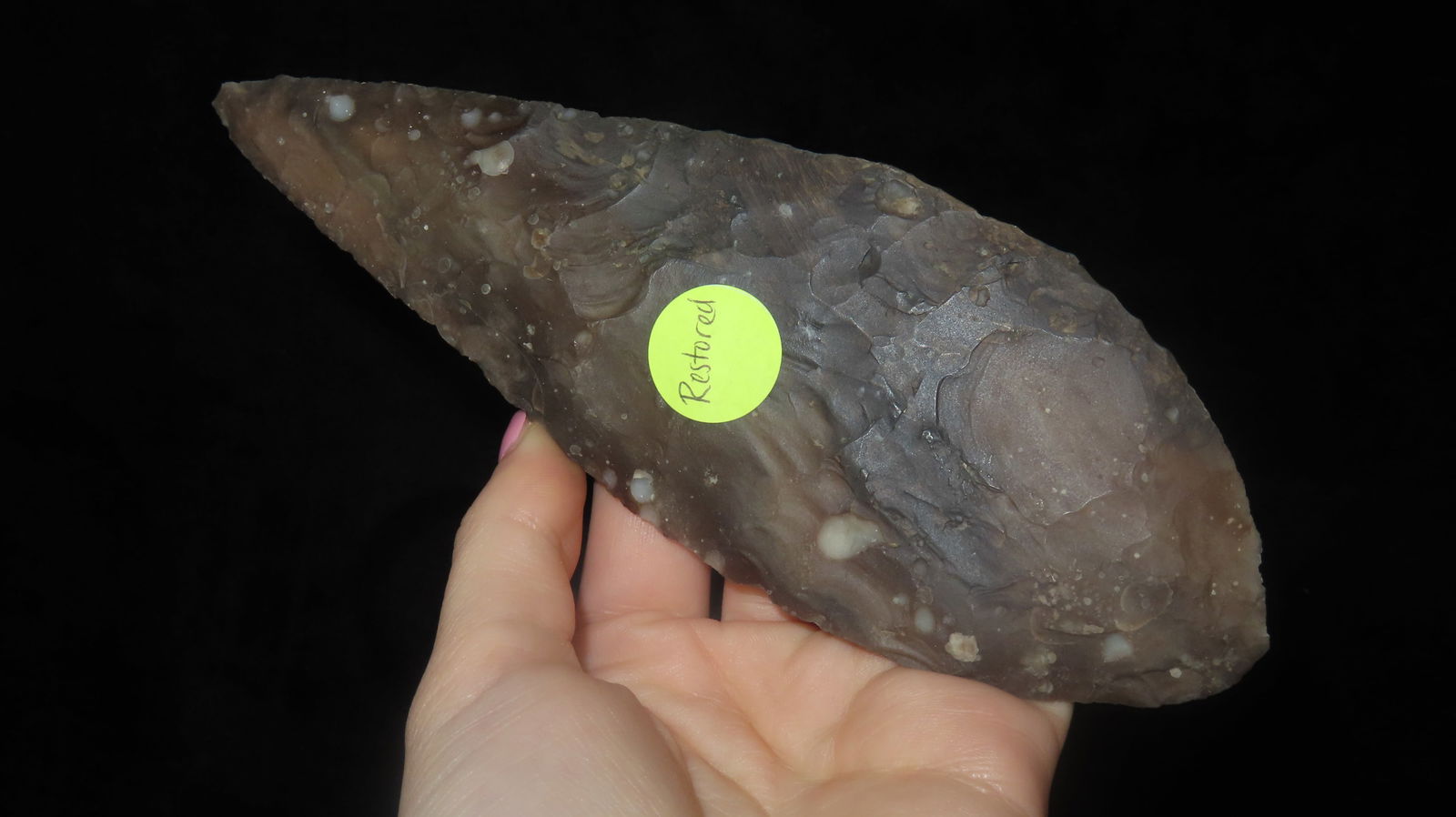 7 7/8" Cascade Blade, Found in Great Basin, Oregon, Restored by Lithic Restorations: 7 7/8" Cascade Blade, Found in Great Basin, Oregon, Restored by Lithic Restorations