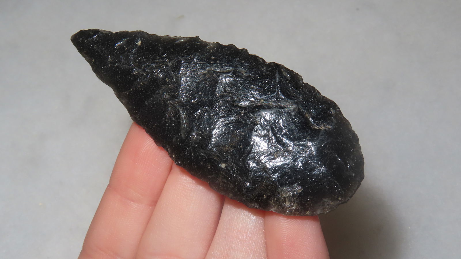 3 7/8" Parman, Made of Obsidian: 3 7/8" Parman, Made of Obsidian