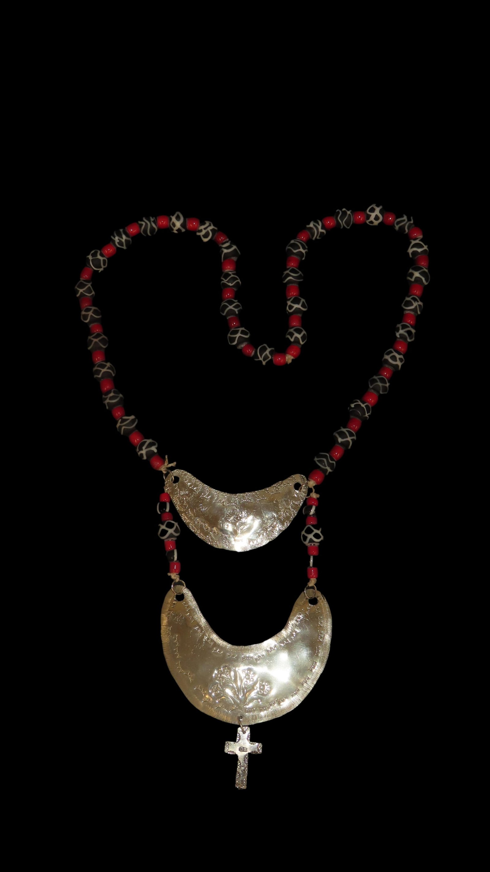 Historic Trade Beads and Metal Gorgets, Florida Tribe Made: Historic Trade Beads and Metal Gorgets, Florida Tribe Made