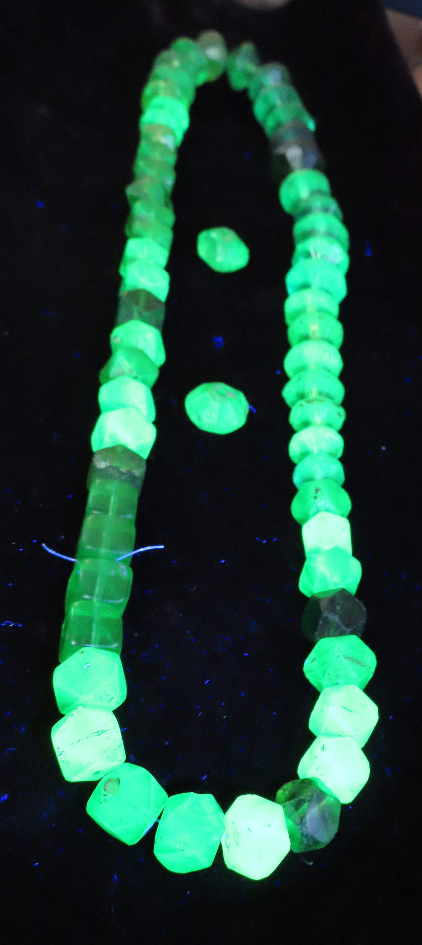 Antique Czech Bohemian Green faseted historic beads: Antique Czech Bohemian Green faseted historic beads