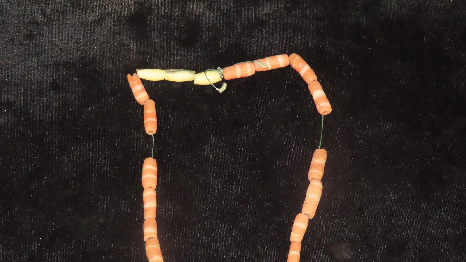 13 1/4' Historic Necklace with Metal Cross: 13 1/4" Historic Necklace with Metal Cross