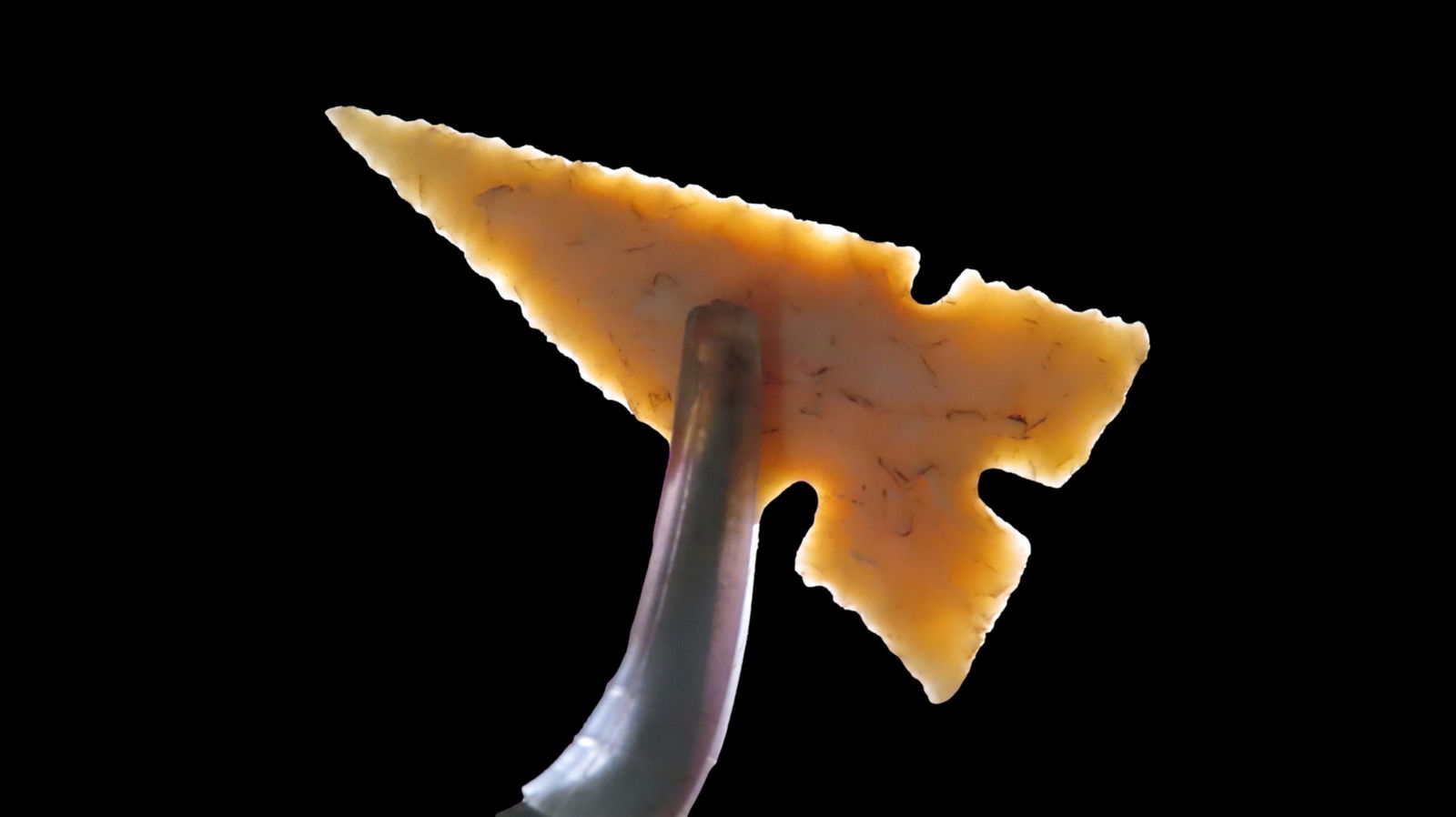 1 3/4" x 7/8" Cahokia, Partain COA, Made of Crescent Quarry Chert, Madison Co. Illinois, Ex James (1 of 9)