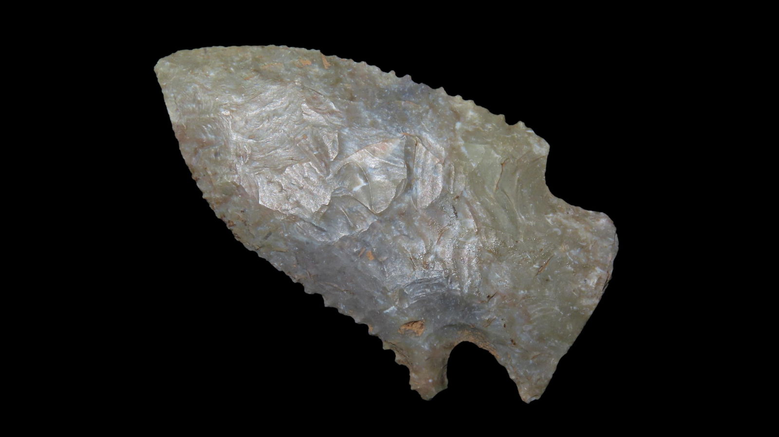 2 1/8" Kirk Corner Notch, Serrated, Franklin Co., Tennessee, Ex. Jim Lee, Ex. Dickey (1 of 6)