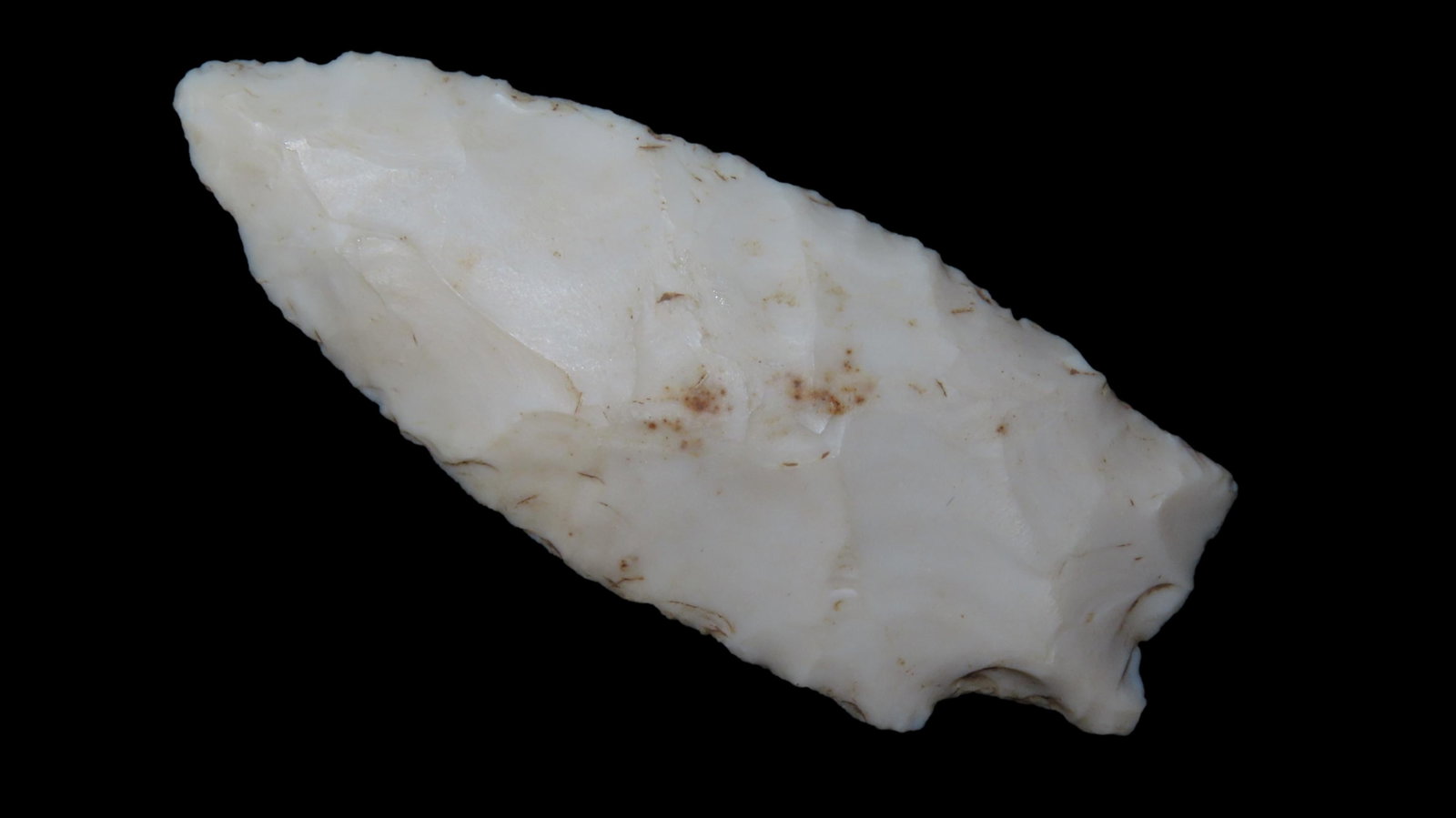 3 1/2" Kampsville Barbed, Calhoun Co., Illinois, Ex. Atkins, Ex. Jim Lee, Ex. Dickey (1 of 7)