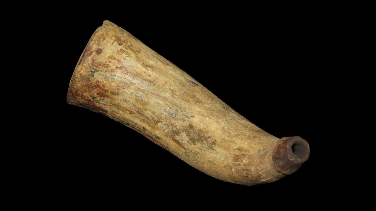 5 7/8" Long, Very Old Powder Horn, Super Age (1 of 6)