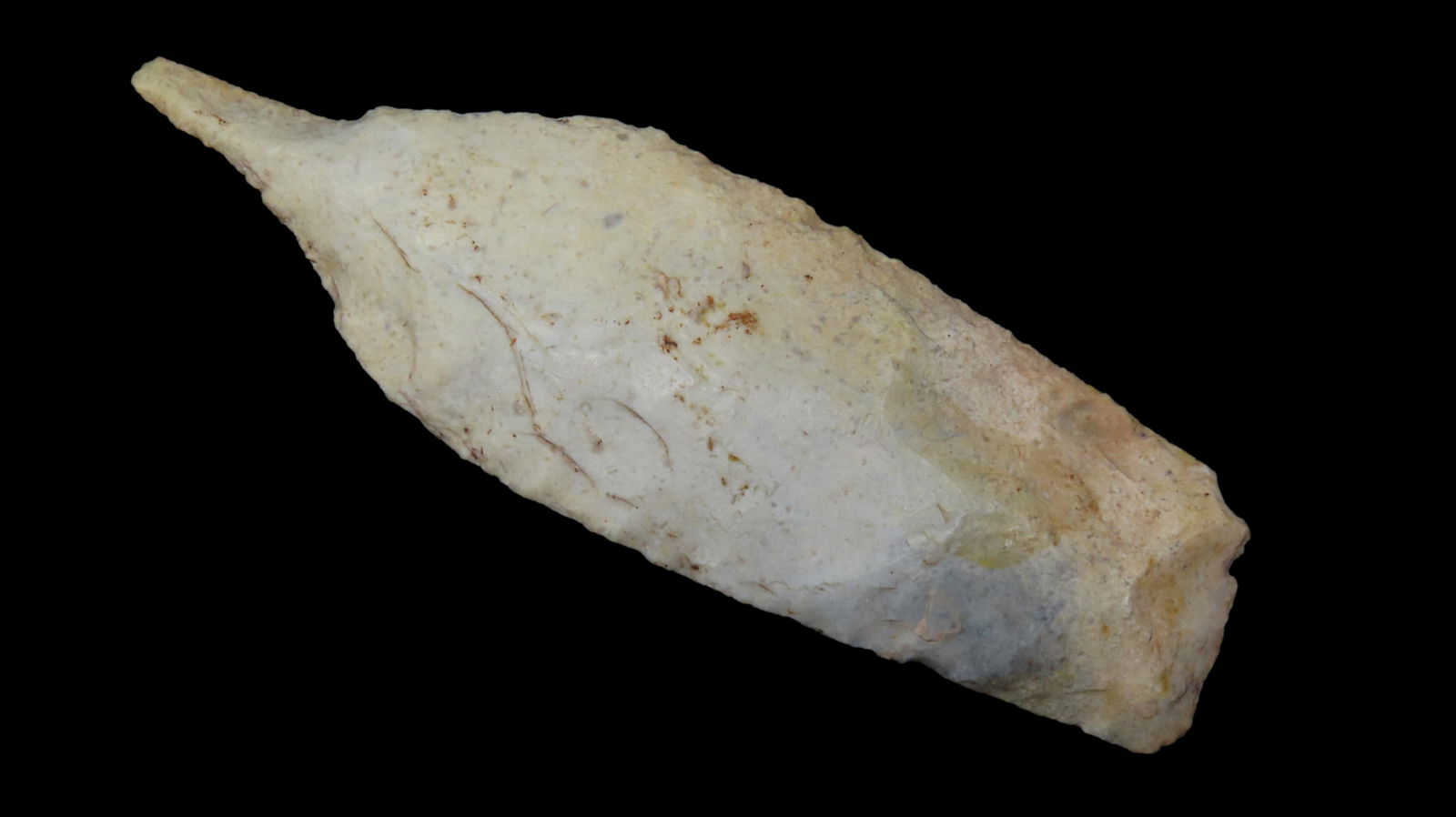 4 3/16" x 1 3/8" Sedalia Drill, Mozarkite/Jeff City Chert, Pettis Co., Missouri, COA Motley and (1 of 8)