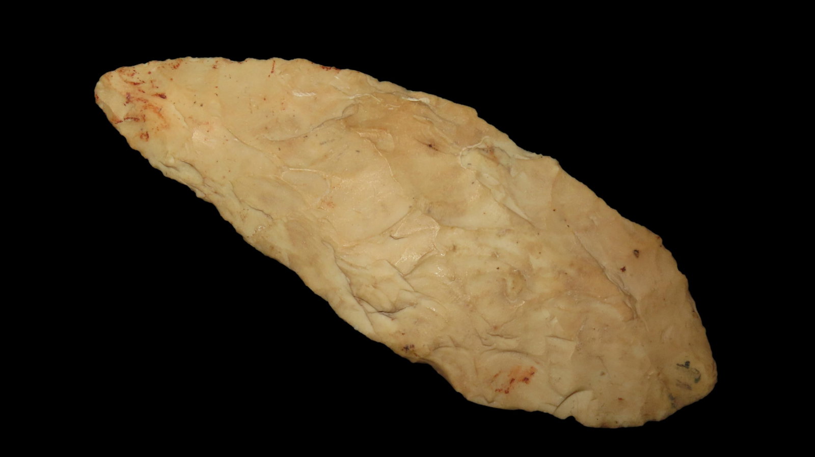 4 7/8" x 1 13/16" Archaic Knife, Burlington Chert, Clay Co., Missouri, COA Motley and Leithoff (1 of 8)