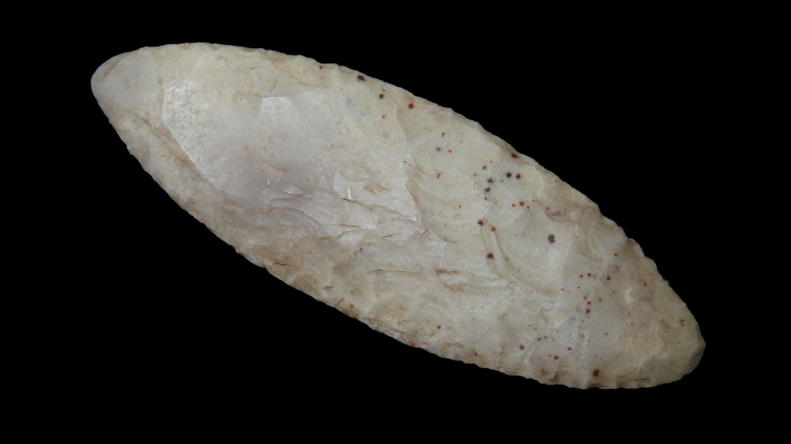 3 15/16" x 1 1/4" Bi-Pointed Archaic Knife, Undetermined Chert, COA Dickey (1 of 8)