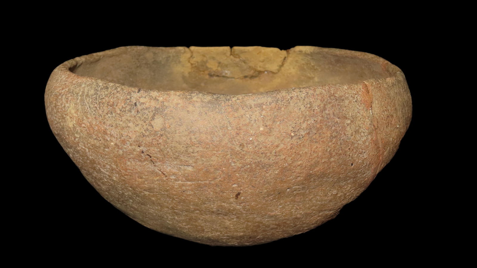 8 1/4" Diameter, Grit Tempered Woodland Pottery Vessel, Alabama/Georgia (1 of 6)