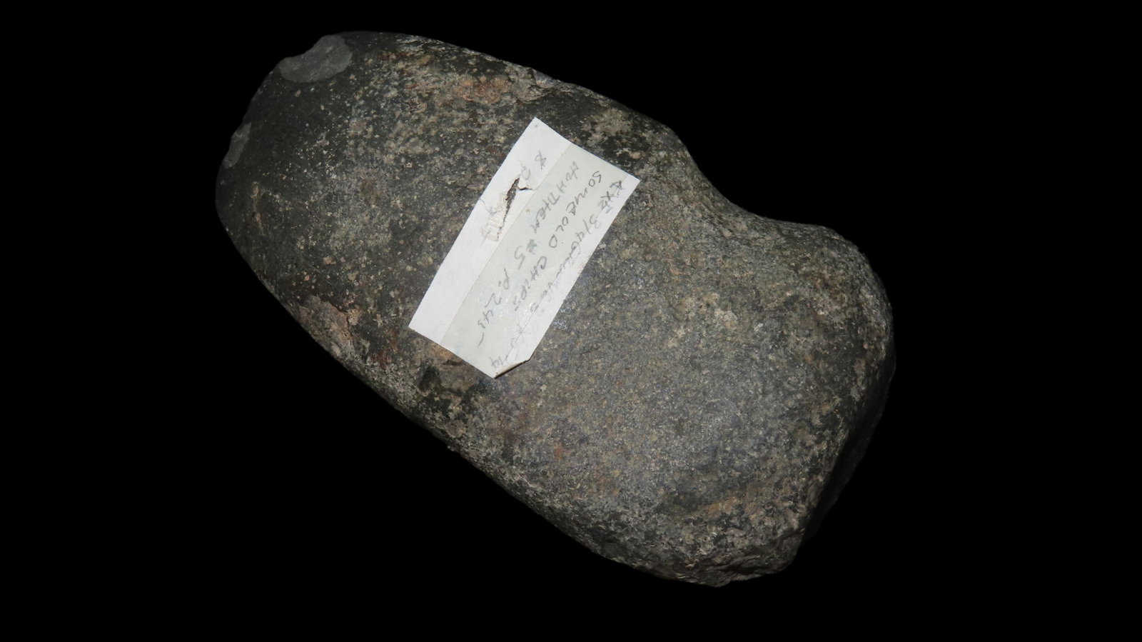 6" Long, 3/4 Groove Axe, Nice Greenstone, Found in Attleboro Massechusetts, Marvin Farm/Beaver Site,: 6" Long, 3/4 Groove Axe, Nice Greenstone, Found in Attleboro Massechusetts, Marvin Farm/Beaver Site, Ex. Peter Engstrom/Dr. Robbins