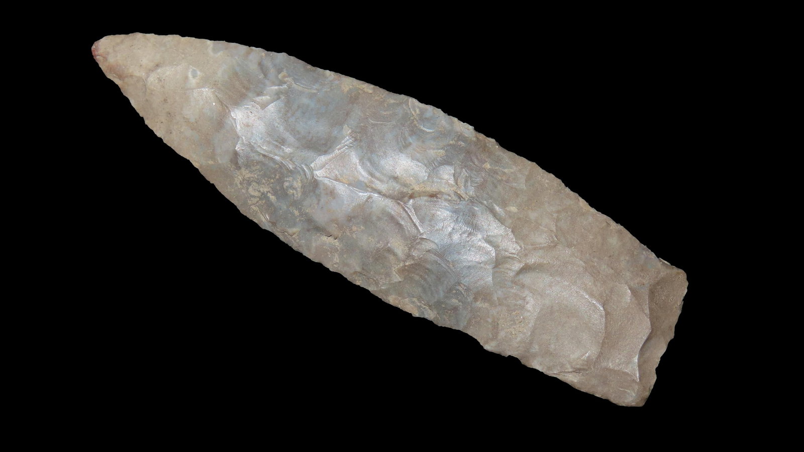 3 1/4" Agate Basin, Hardin Co., Tennessee, Light Base Grinding, Nicely Flaked, Ex. Jim Lee, Ex.: 3 1/4" Agate Basin, Hardin Co., Tennessee, Light Base Grinding, Nicely Flaked, Ex. Jim Lee, Ex. Dickey