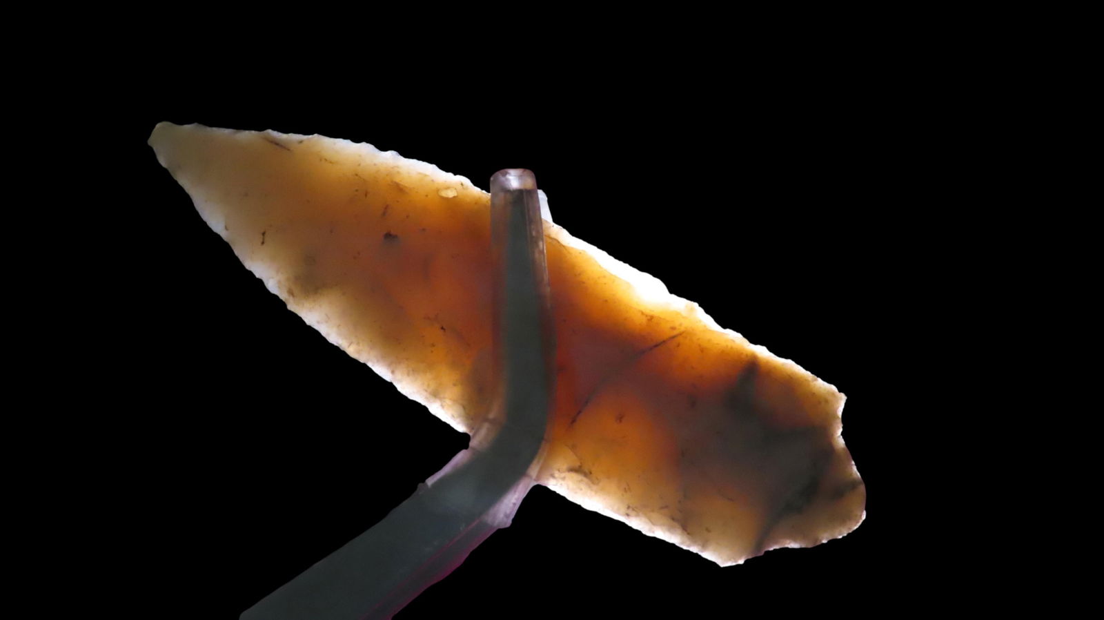 2 3/8" Stemmed Coral Point, Tampa Florida, Very Translucent, Ex. Jim Lee, Ex. Dickey (1 of 7)