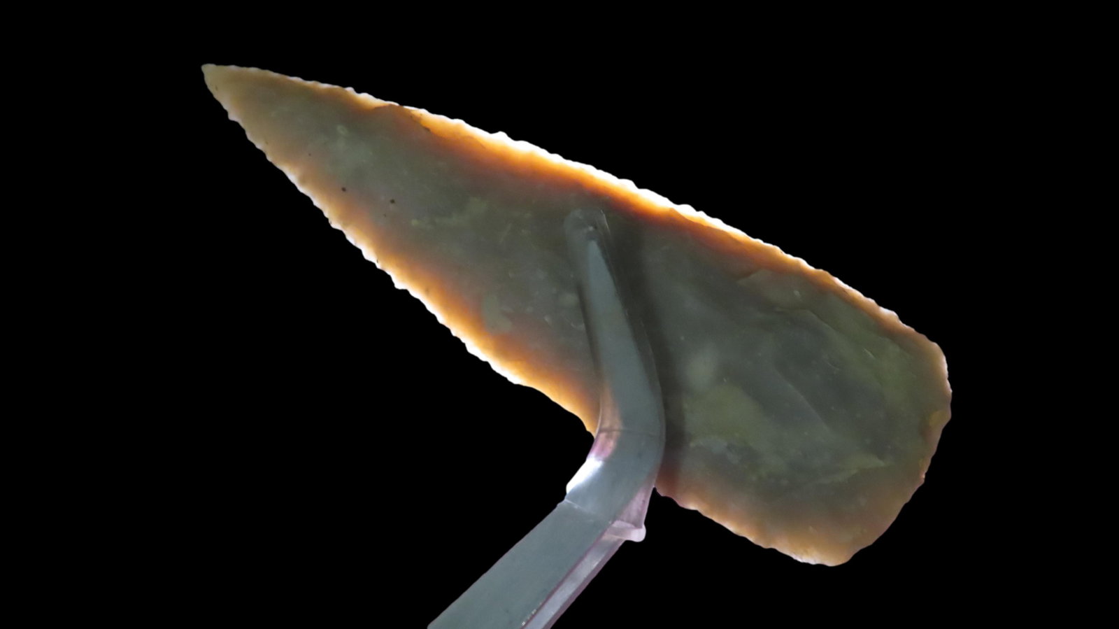 2 5/8" Finely Made Arrowhead, Kerr County Texas, Large, Transclucent and Lightly Serrated (1 of 7)