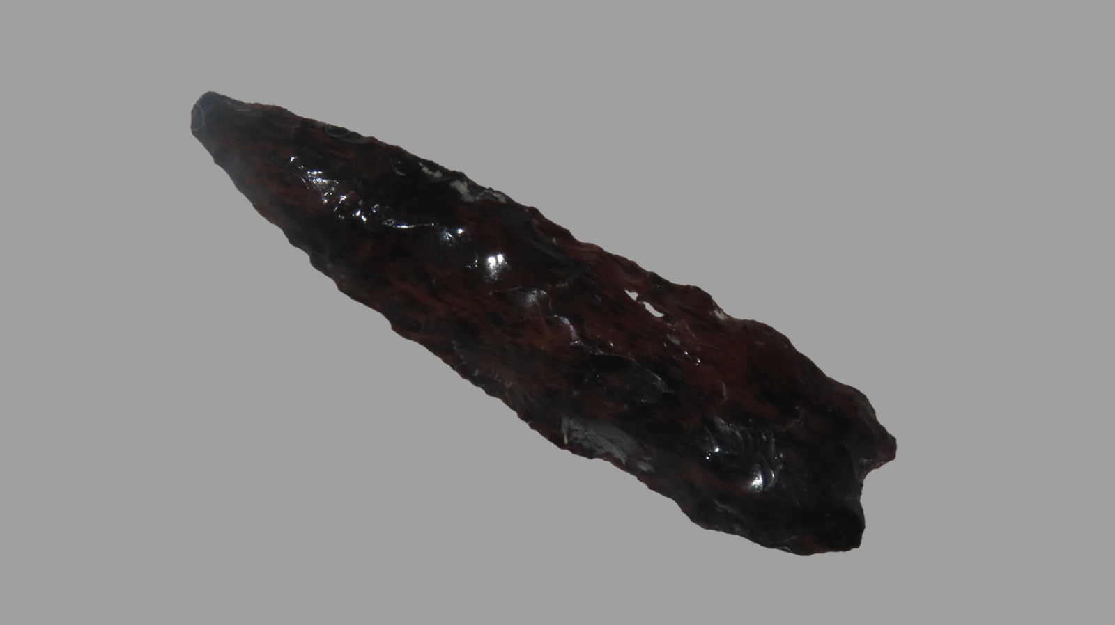 2 1/16" Mahogony Obsidian Humboldt, Oregon, Ex. Jim Lee, Ex. Dickey (1 of 6)