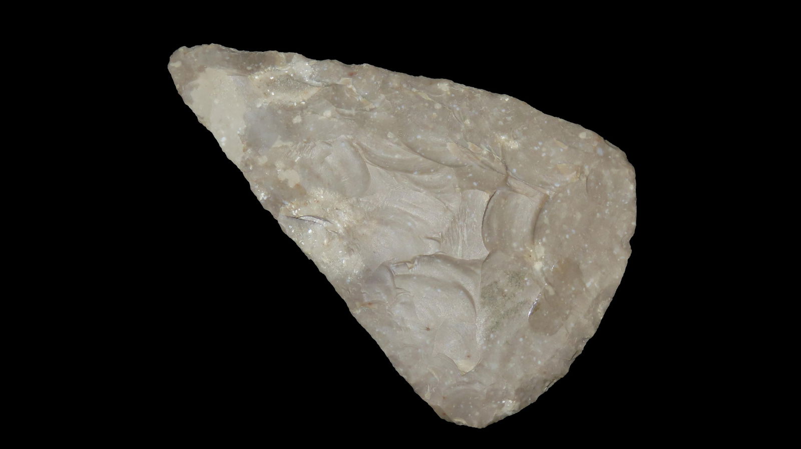 4 1/16" x 2 1/2", Castroville Knife, COA Rogers, Gray Coshocton Chert, Ex. Jason Thorgesen (1 of 9)