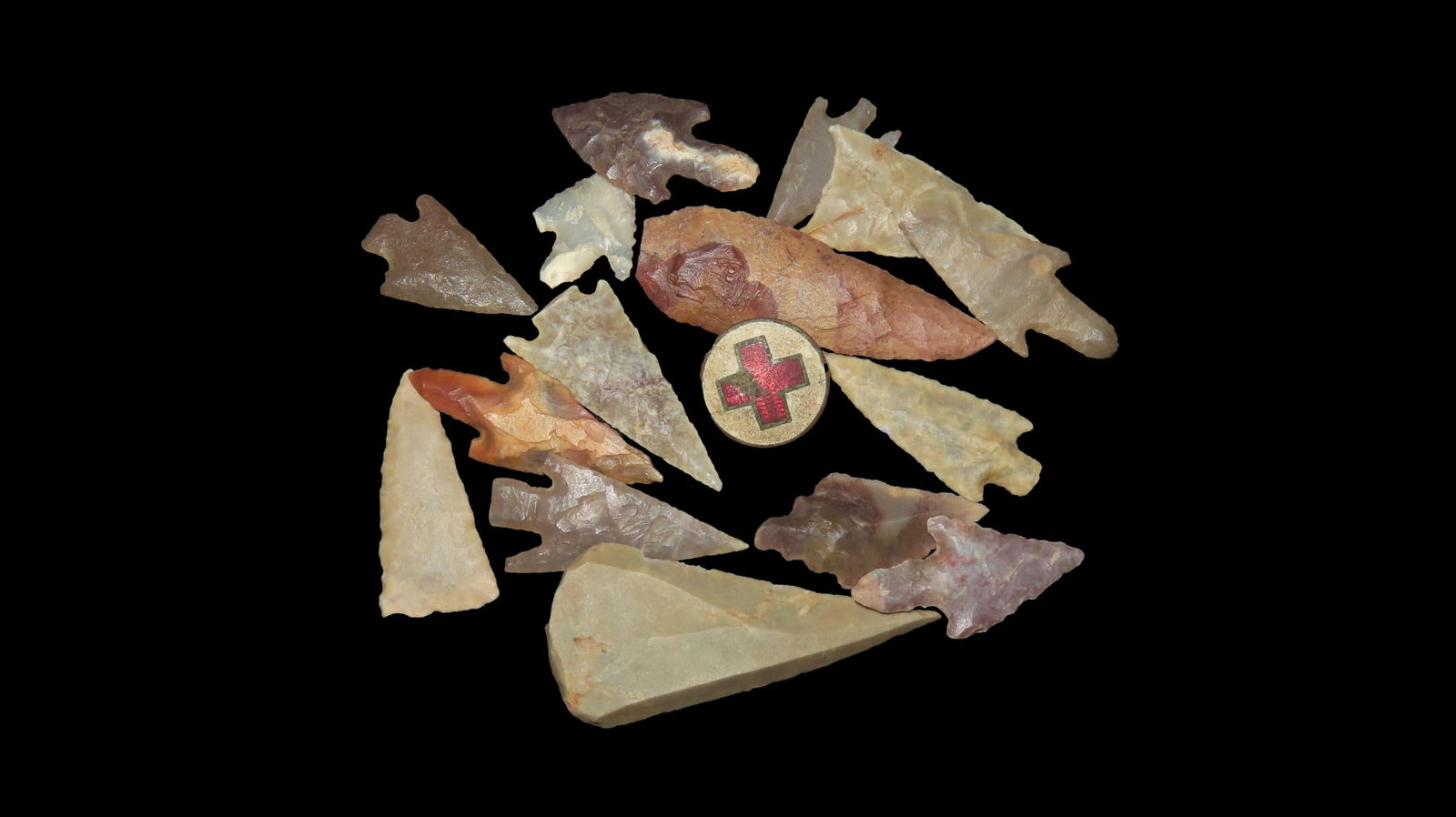 Saharan Neolithic Sahara Desert 4000-6000 Years BP 15 Arrowheads: Saharan Neolithic Sahara Desert 4000-6000 Years BP 15 Arrowheads