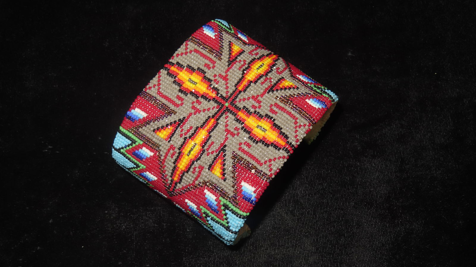 Beaded Native American Cuff - 2