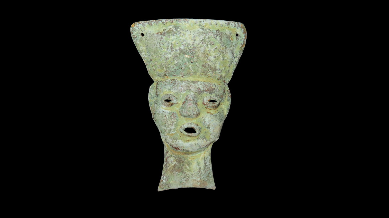 2 5/16" x 3 3/8" Effigy Pendant, Copper, Motley/Leithoff COA, Reportedly found in South America, Ex. (1 of 11)