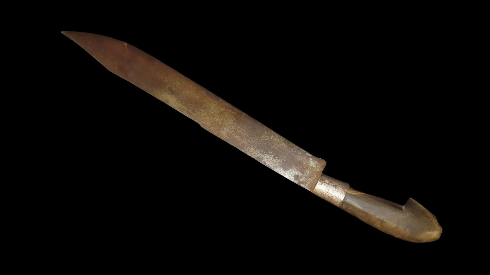 Early Colonial Bone Handle Knife 19" Long (1 of 7)