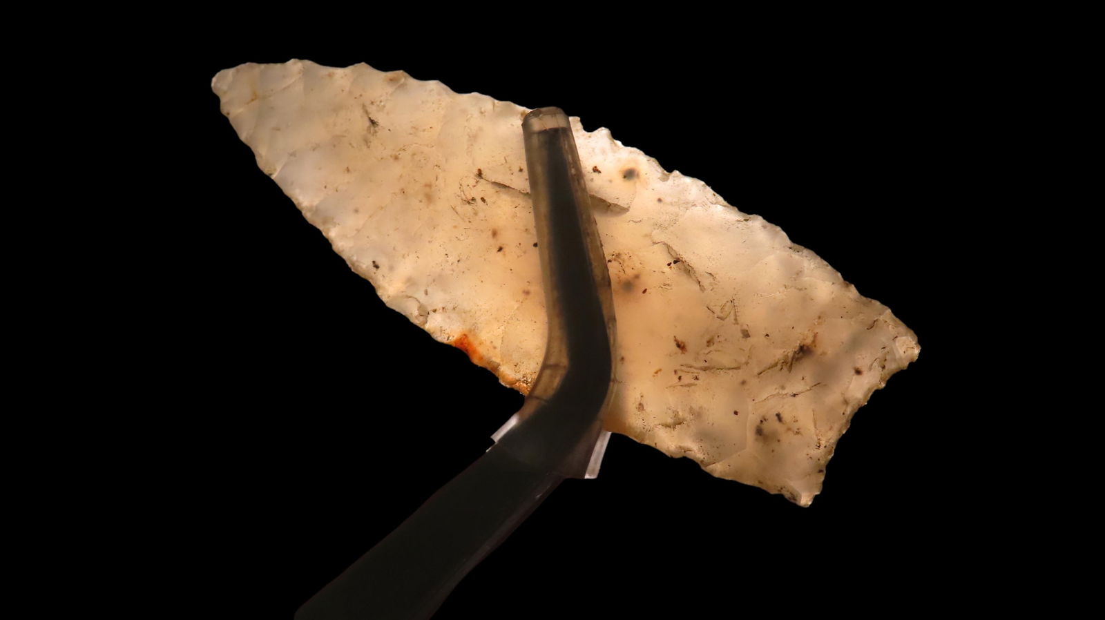 2.1/8" Ealry Lancelote Found In New Mexico Clear Agate Chalcedony: 2.1/8" Ealry Lancelote Found In New Mexico Clear Agate Chalcedony