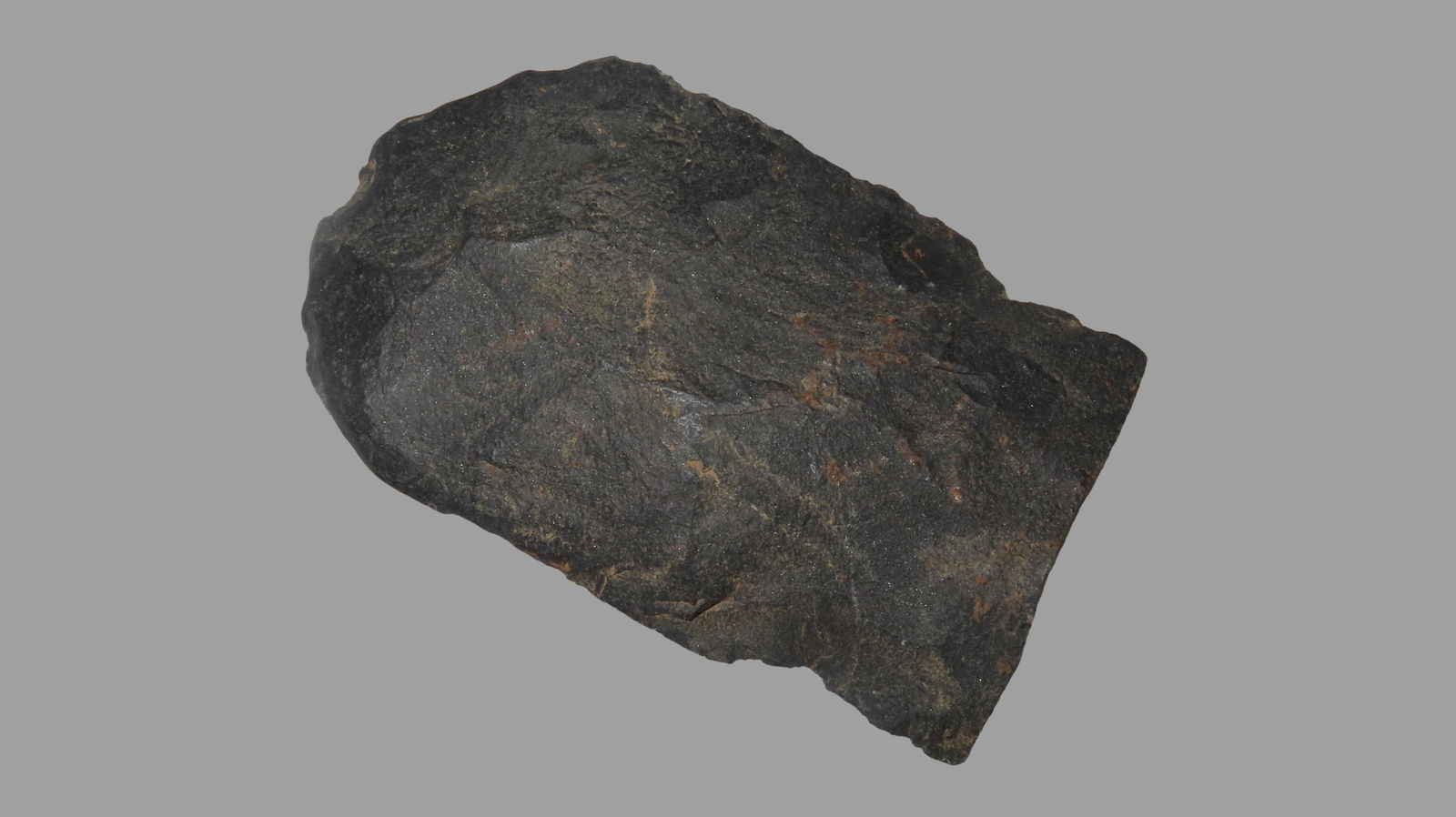 4.1/8" Notched Hoe/Spade, Polished Bit Found In Attleboro Mas. Marvin Farm/Beaver Site EX: Peter (1 of 6)