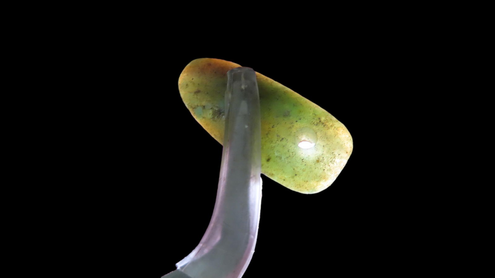 Amazing Green Agate Pendant Northern Africa: Amazing Green Agate Pendant Northern Africa