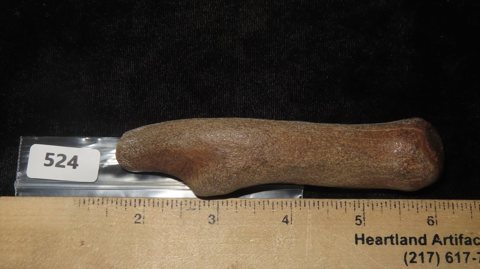 4.5/8" Fossilized Bone Mo River - 6