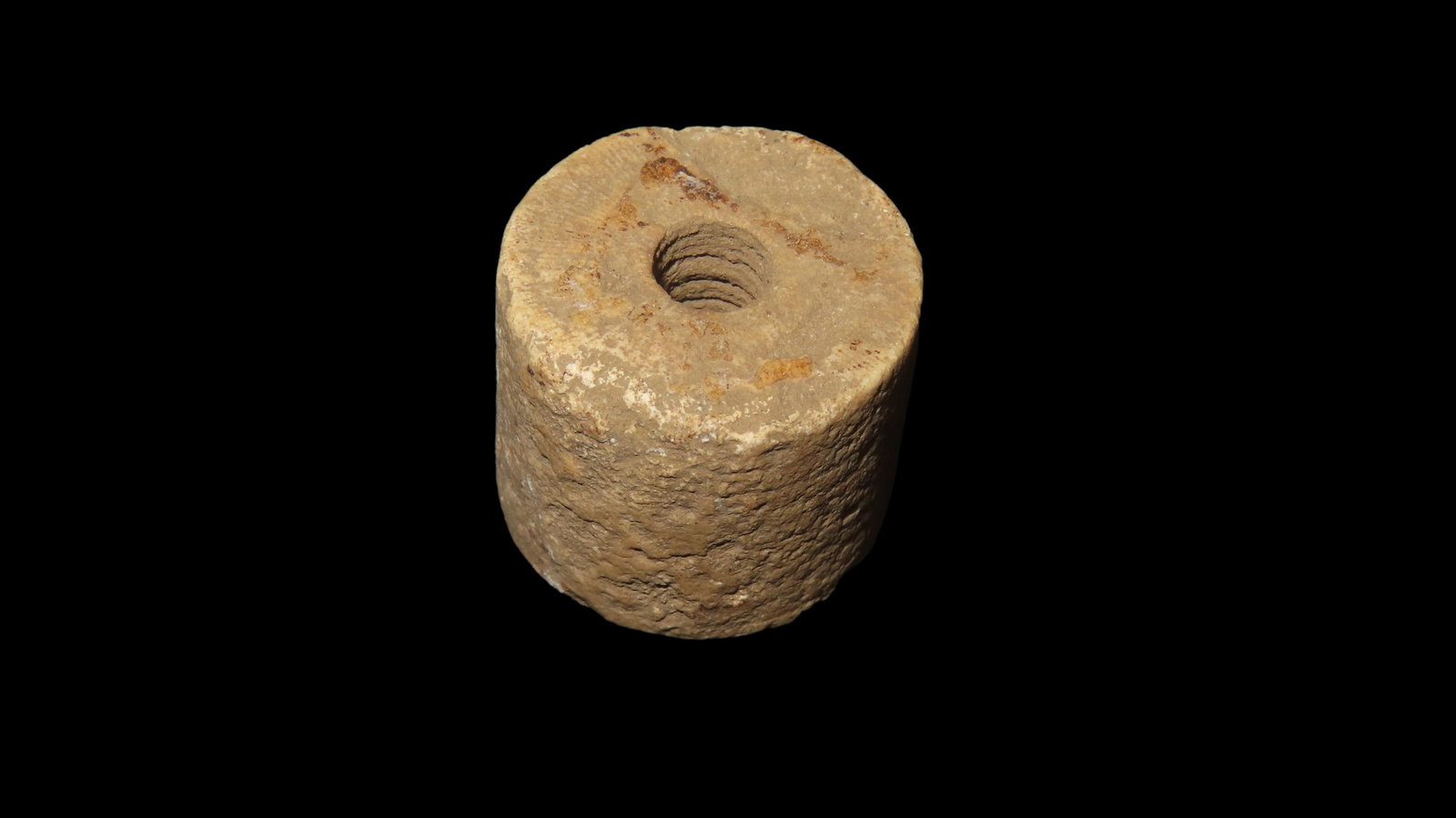 Fossil Crinoid Native American Stone Bead Great Size Found in Lewis Co., Mo (1 of 6)