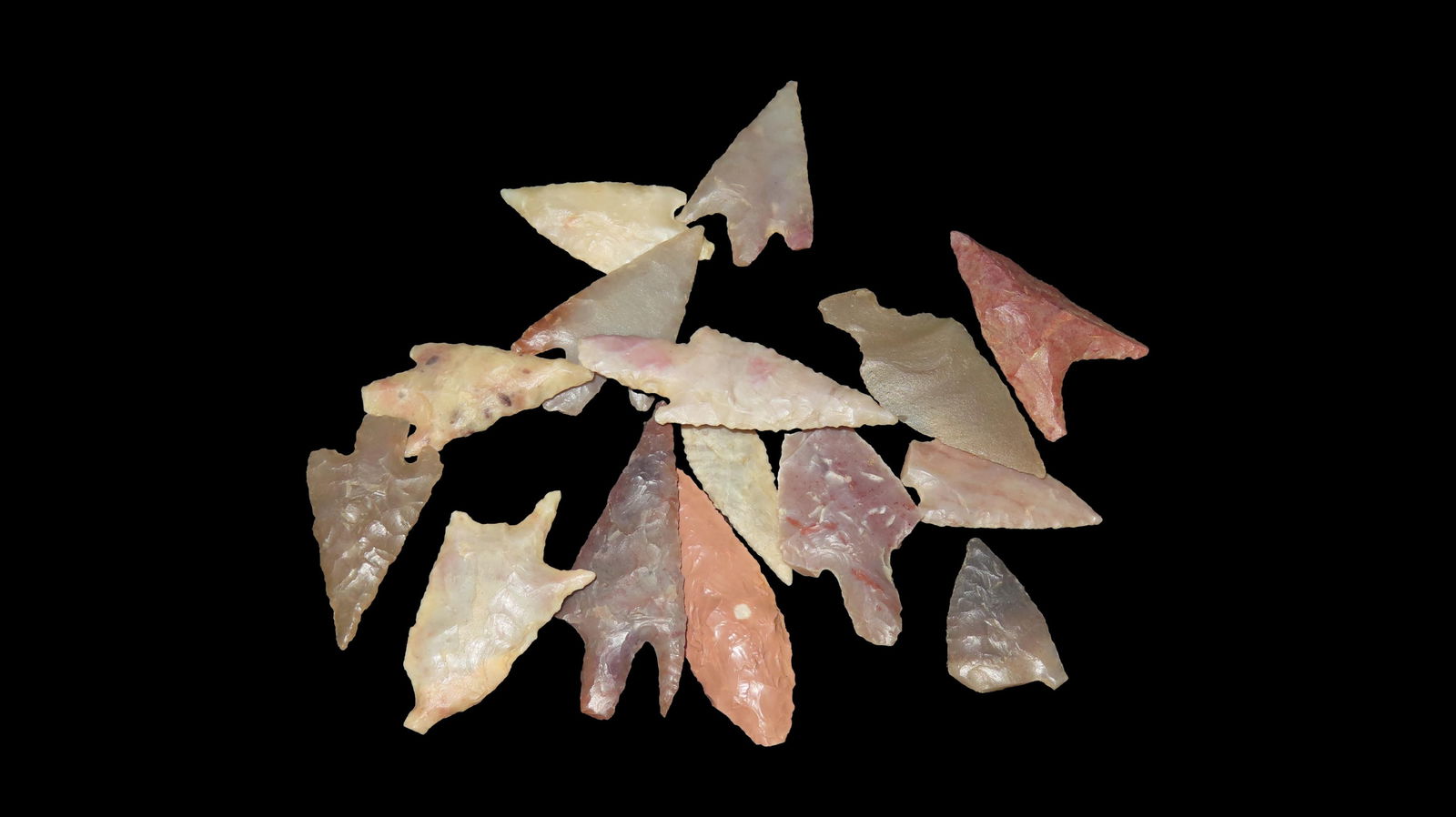 Saharan Neolithic, Sahara Desert, 4000-6000 Years BP, 15 Arrowheads (1 of 4)