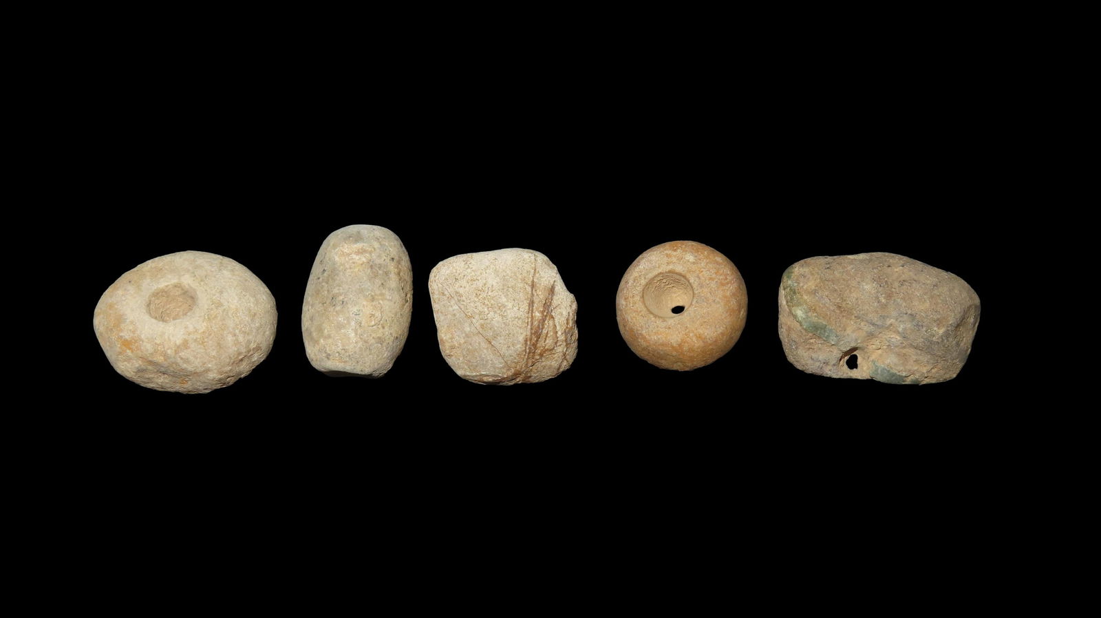 Set of Stone, Beads, Found Near, Spiro Oklahoma, Ex. Dave Harvey (1 of 3)