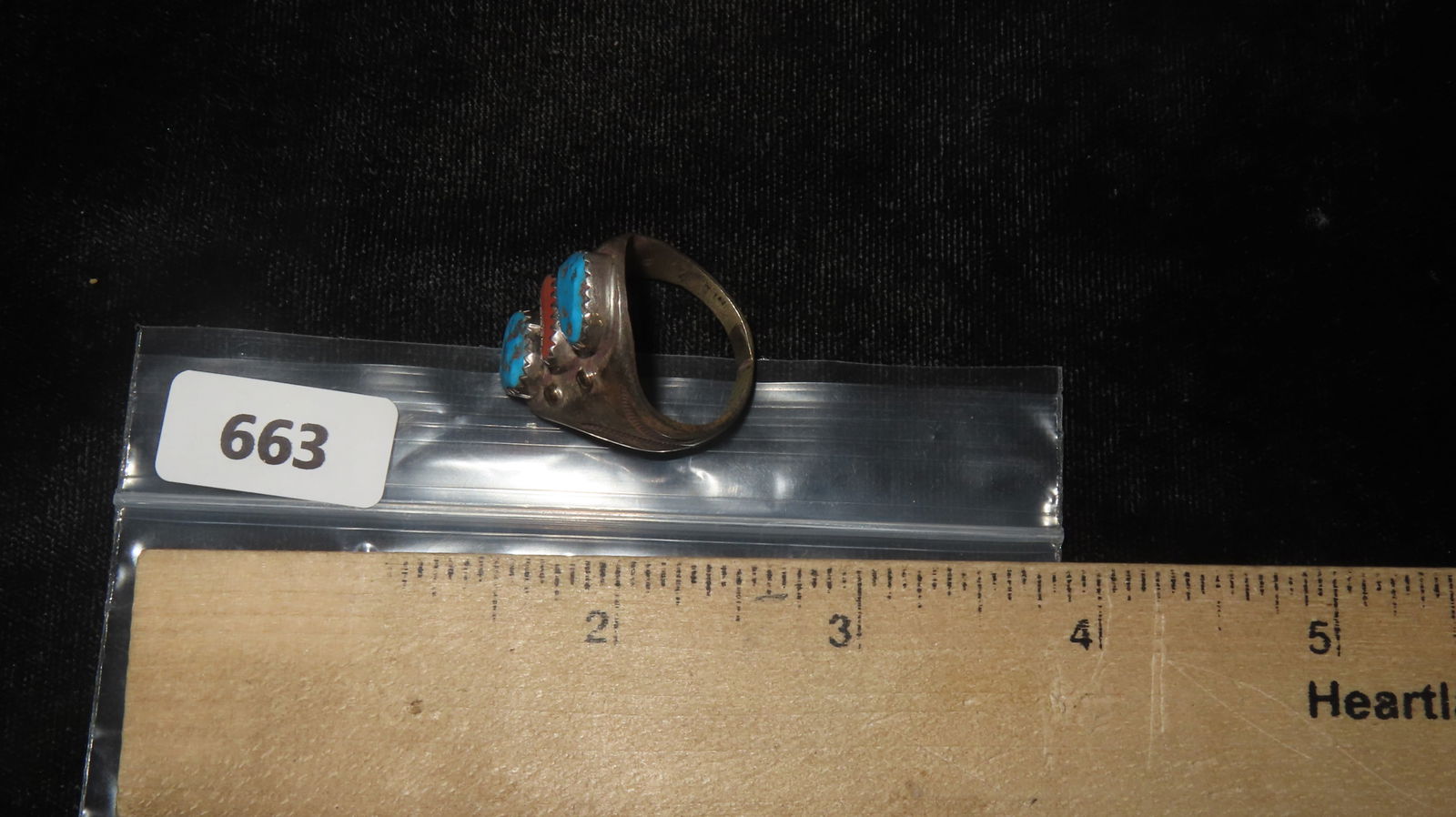 Vintage Native, American Ring - 6