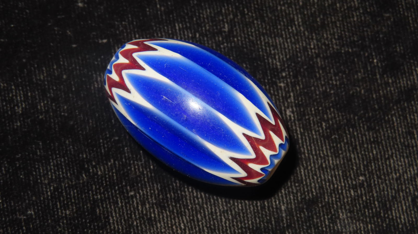 One Large Chevron Bead, 1 1/2" - 2