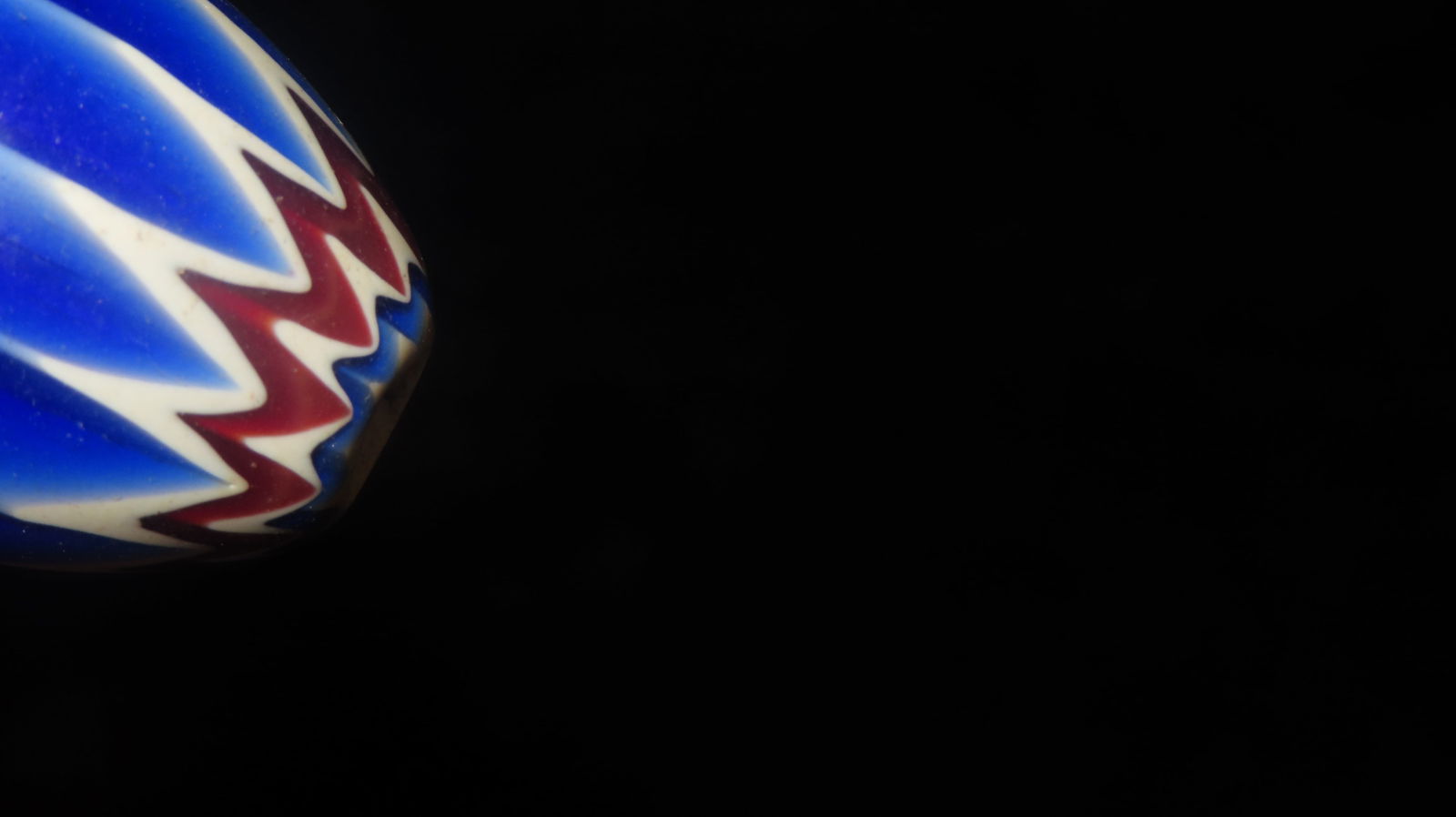 One Large Chevron Bead, 1 1/2" - 7