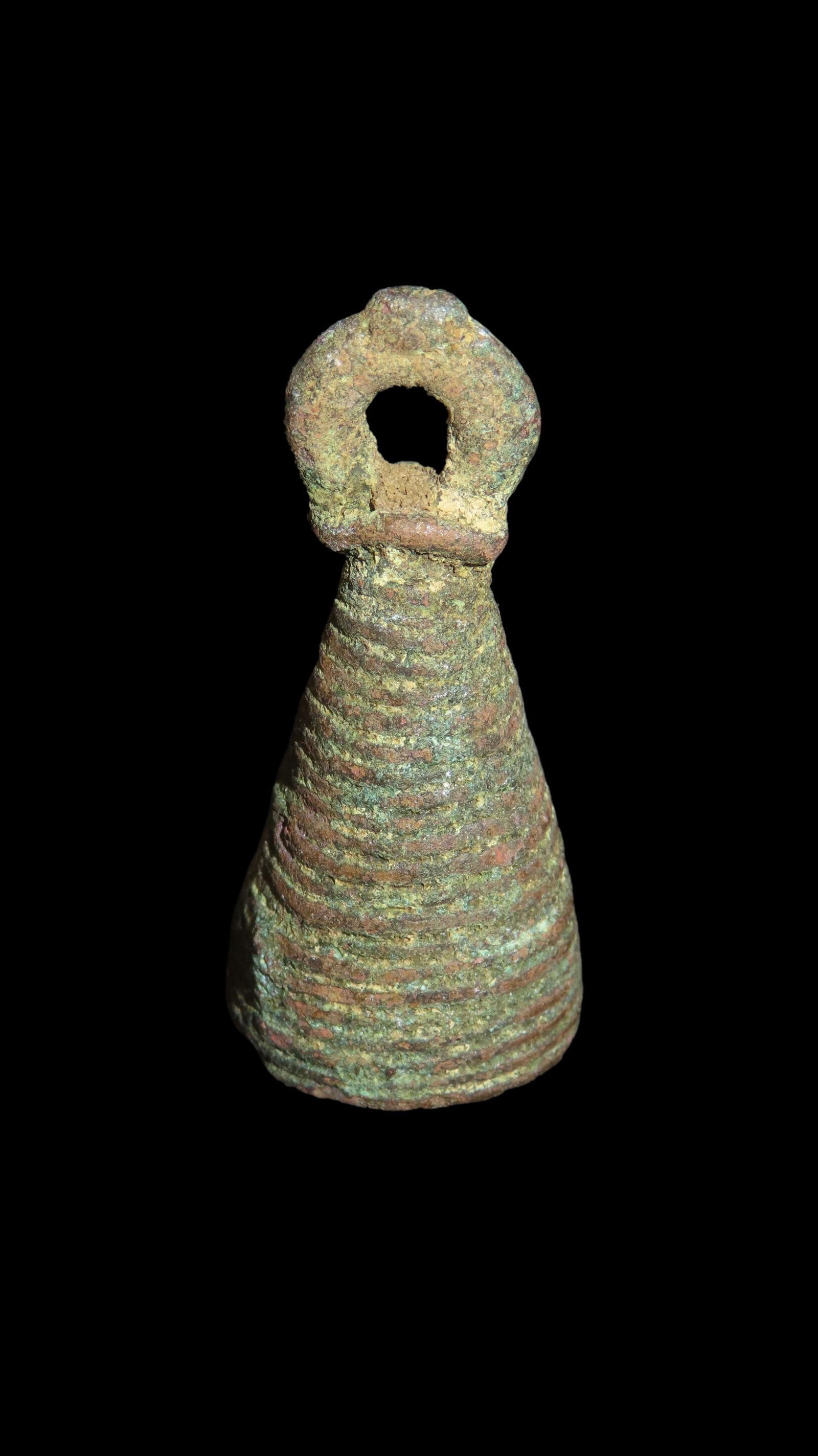 1 5/8" Copper Tinkler, Ashanti, Africa: 1 5/8" Copper Tinkler, Ashanti, Africa