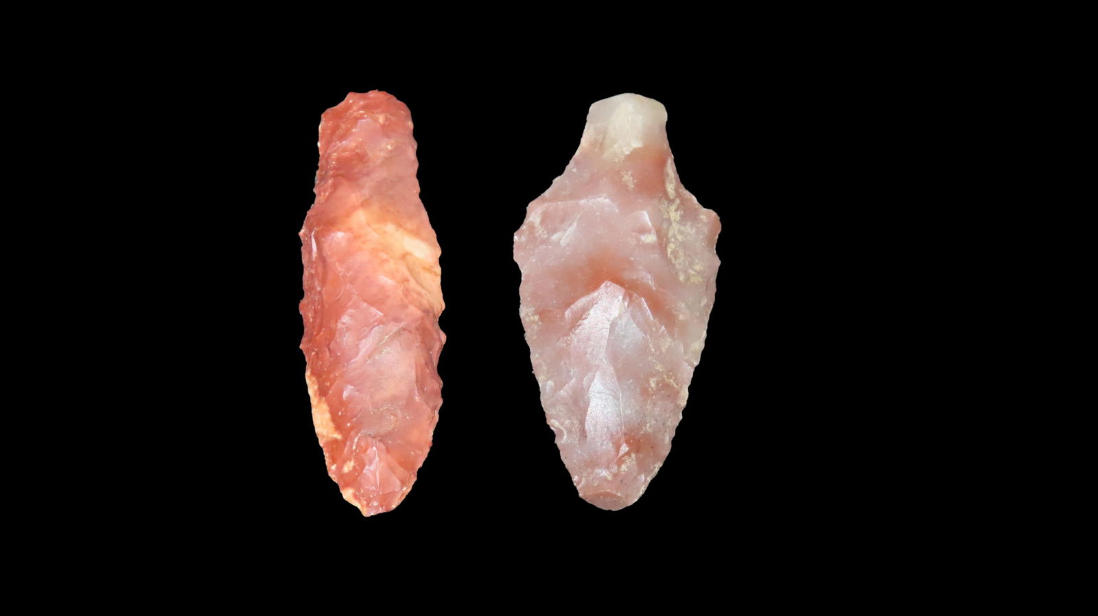 2 Flint Creek Points, 1 Arkasnas Novaculite and 1 Mississippi Jasper (1 of 3)