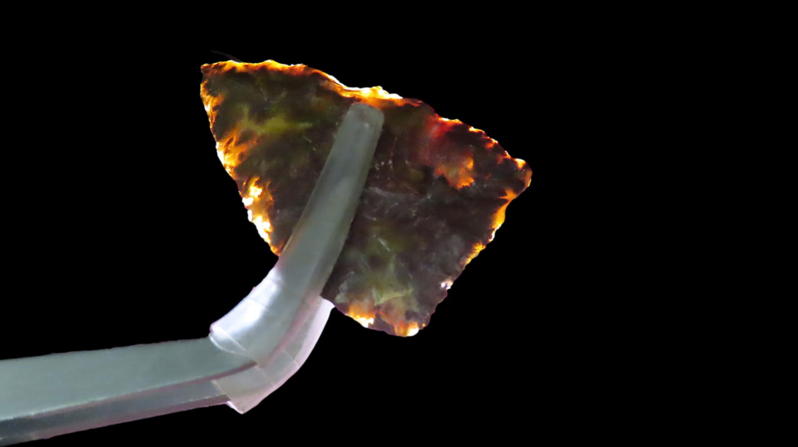 1 5/16" Alibates Triangle, Good Size, Eastern Texas: 1 5/16" Alibates Triangle, Good Size, Eastern Texas